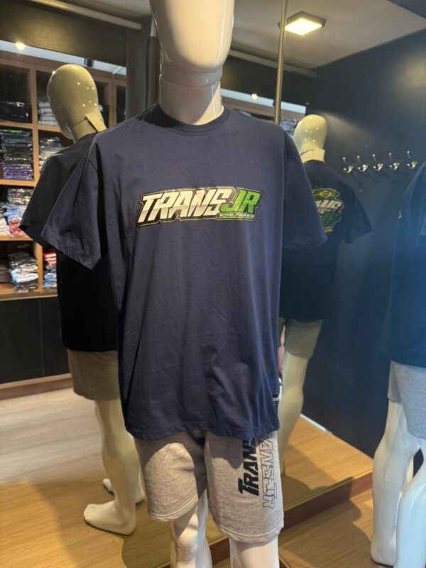 Camiseta TransJR logo Brasil, Azul