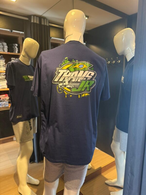 Camiseta TransJR logo Brasil, Azul - Image 2